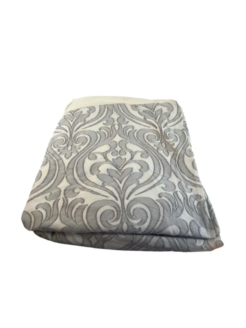 Waterford Linens Queen Duvet Cover Raquel Damask Jaquard Raised Print